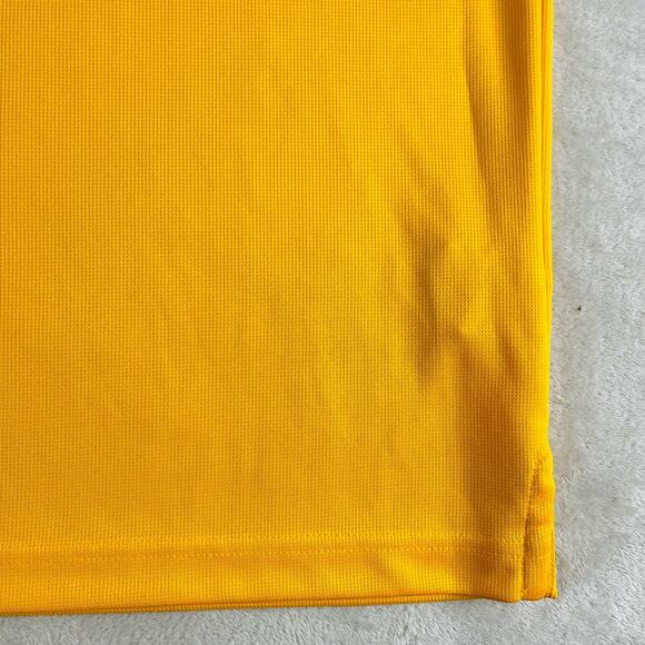 Callaway Golf Polo Shirt Men's Large Orange Micro Texture Lightweight Polyester‎ - Picture 5 of 9